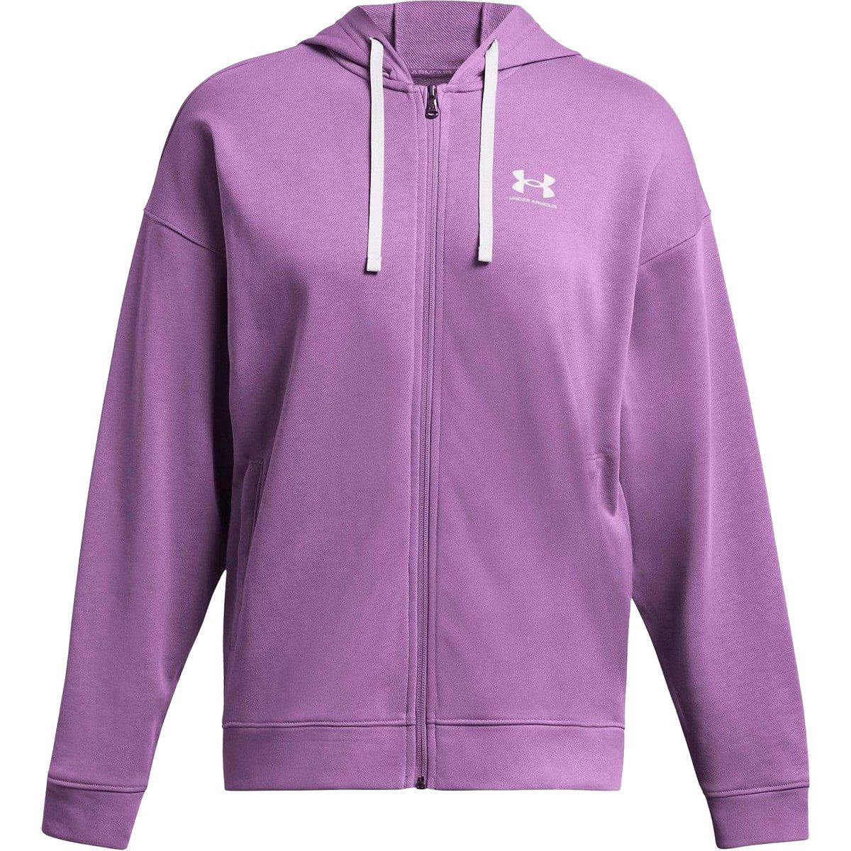 Übergroßer Terry-Hoodie mit Reißverschluss