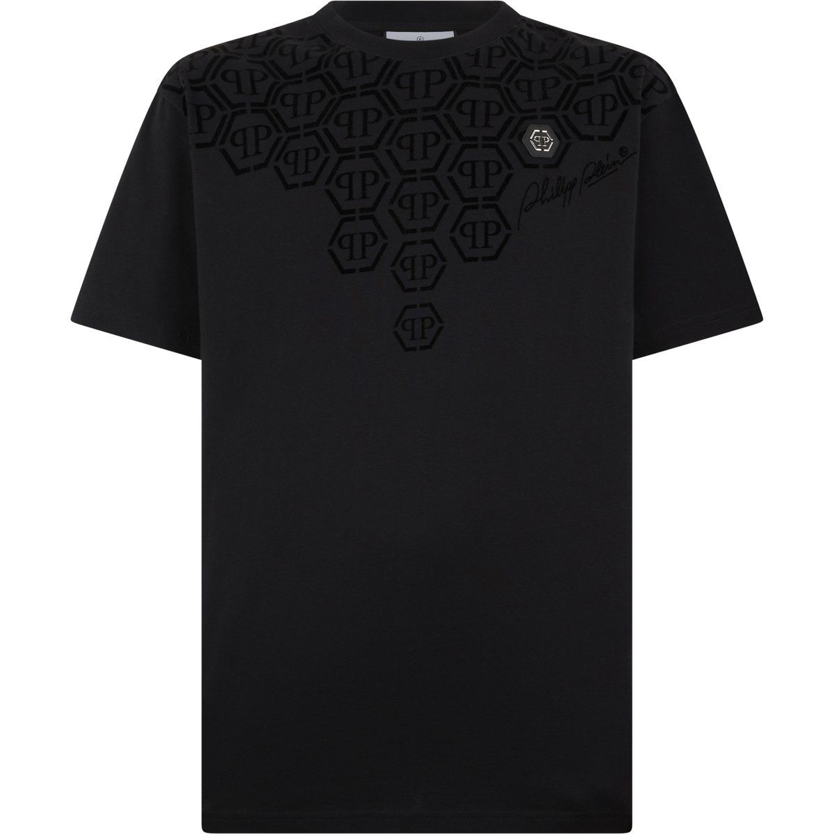 Baumwoll-T-Shirt mit Monogrammmuster