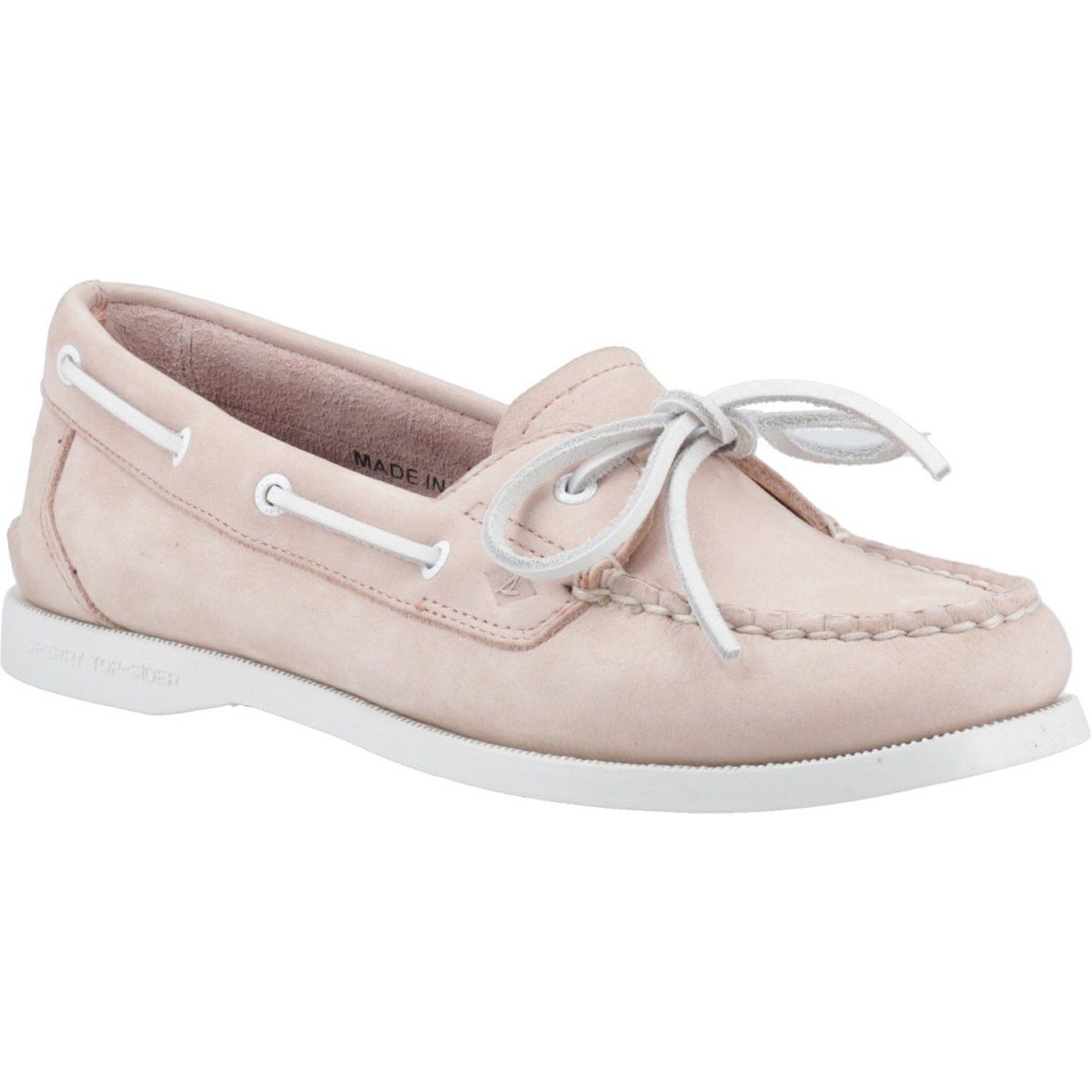 Sperry Authentische 1-Augen-Leder Damen Blush Standard Bootsschuhe