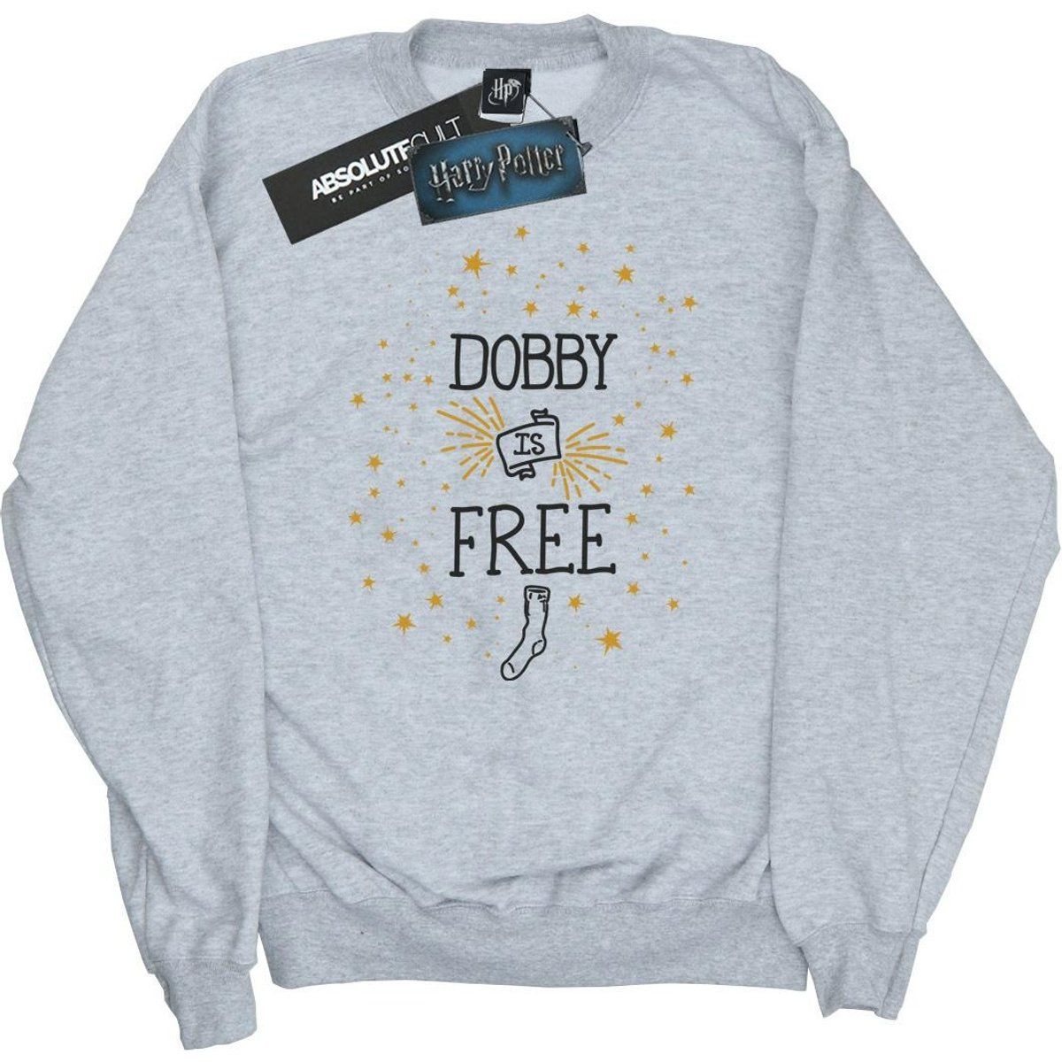 Harry Potter - "Dobby Is Free" Sweatshirt für Damen (Grau meliert)