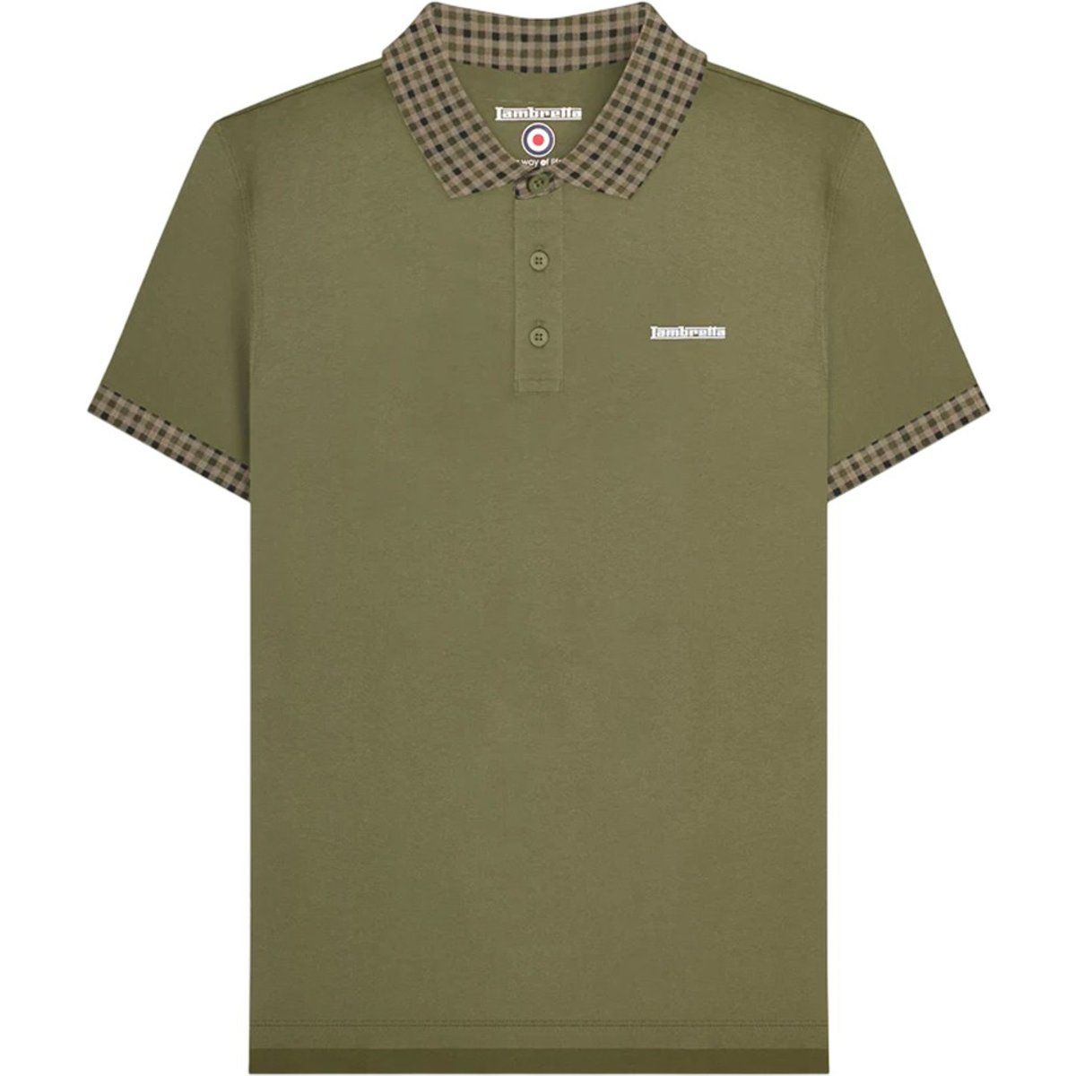 Lambretta - "SS25" Poloshirt für Herren (Khakigrün)