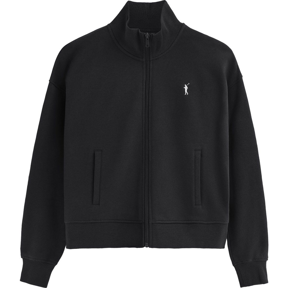 Sweatshirt mit Reißverschluss und lockerer Passform