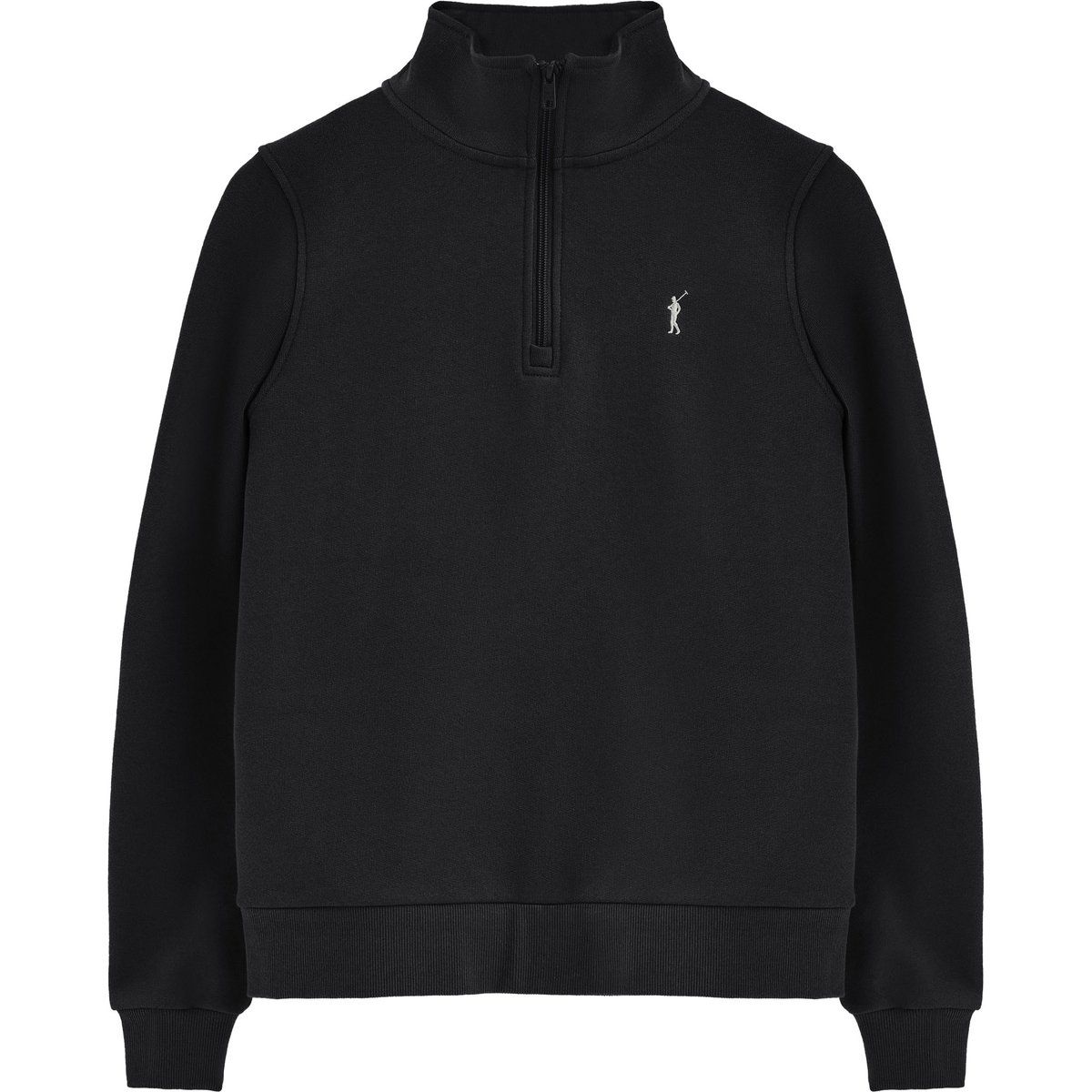 Klassisches Sweatshirt mit Halb-Reißverschluss