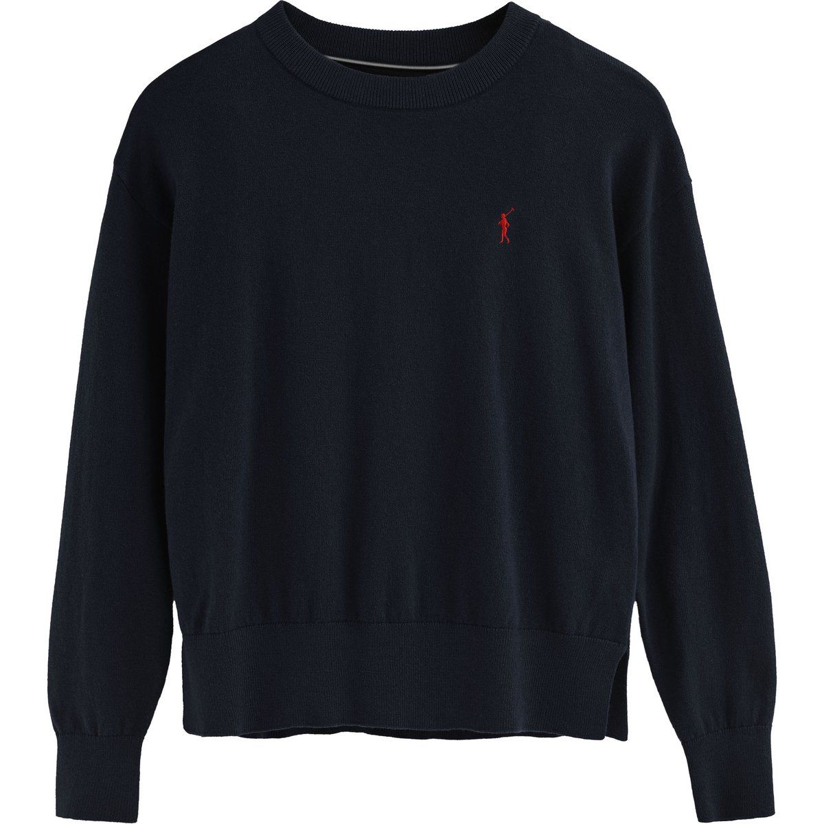 Rundhals Pullover aus Wollmischung