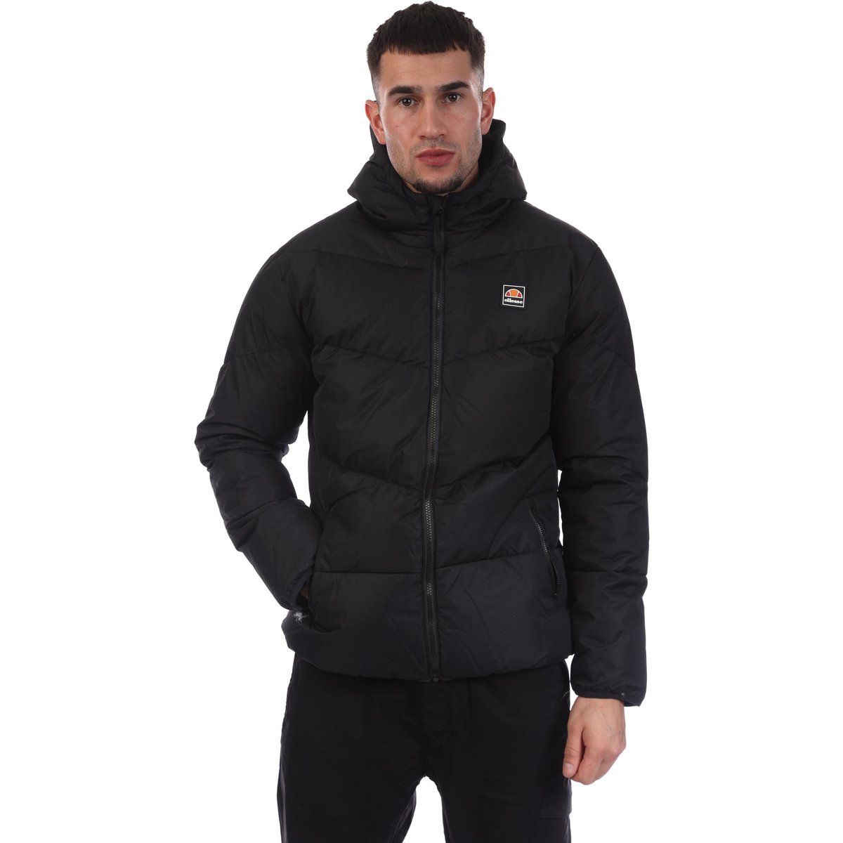 Herren Steppjacke mit Kapuze und Polsterung