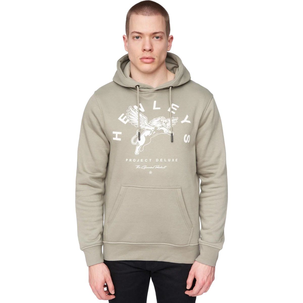 Henleys - "Colhen" Kapuzenpullover für Herren (Oliv)