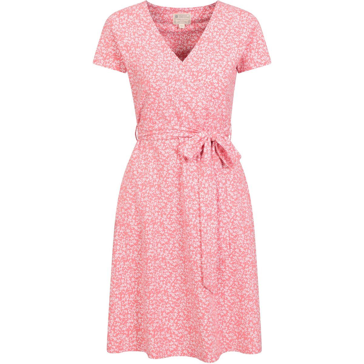 Wickel-Midikleid mit Blumenmuster