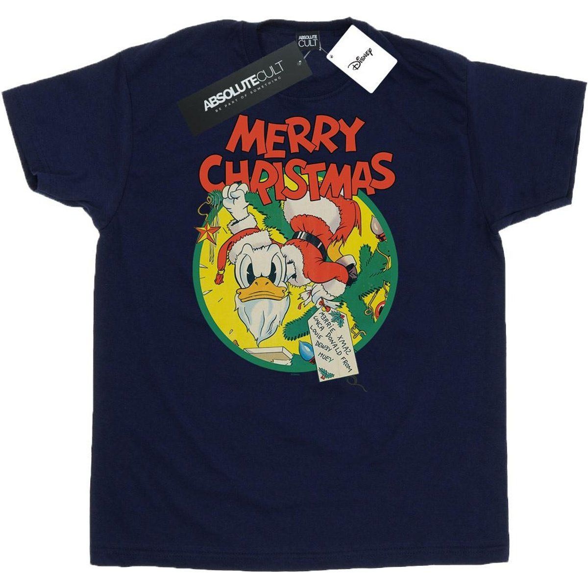 Disney - "Merry Christmas" T-Shirt für Herren (Marineblau)