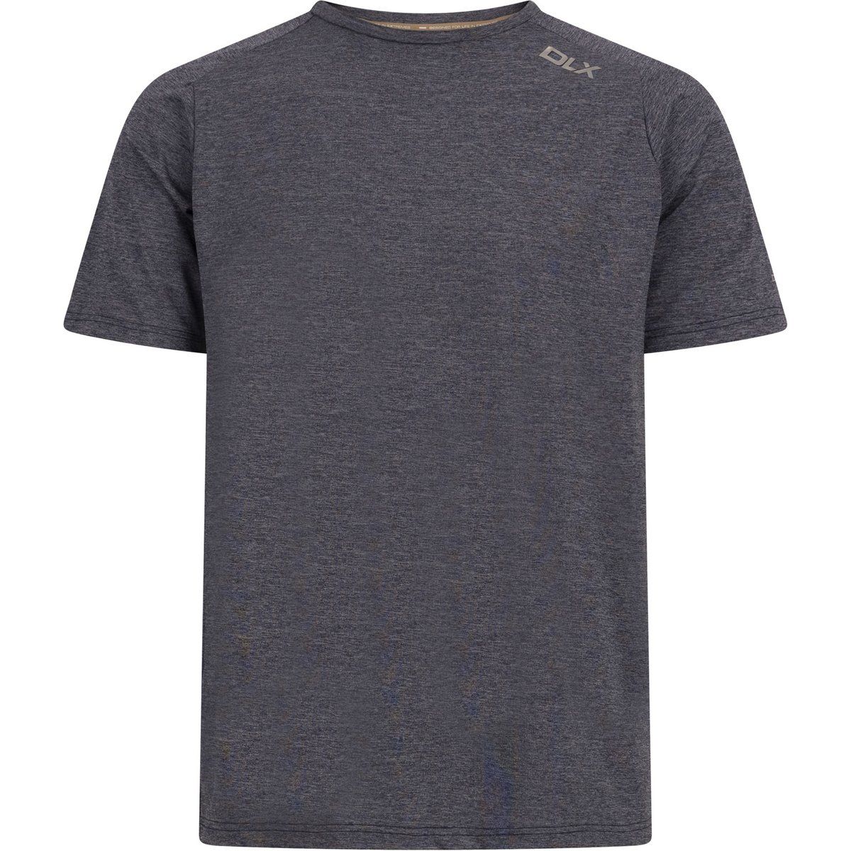 Sportliches meliertes Kurzarm-T-Shirt