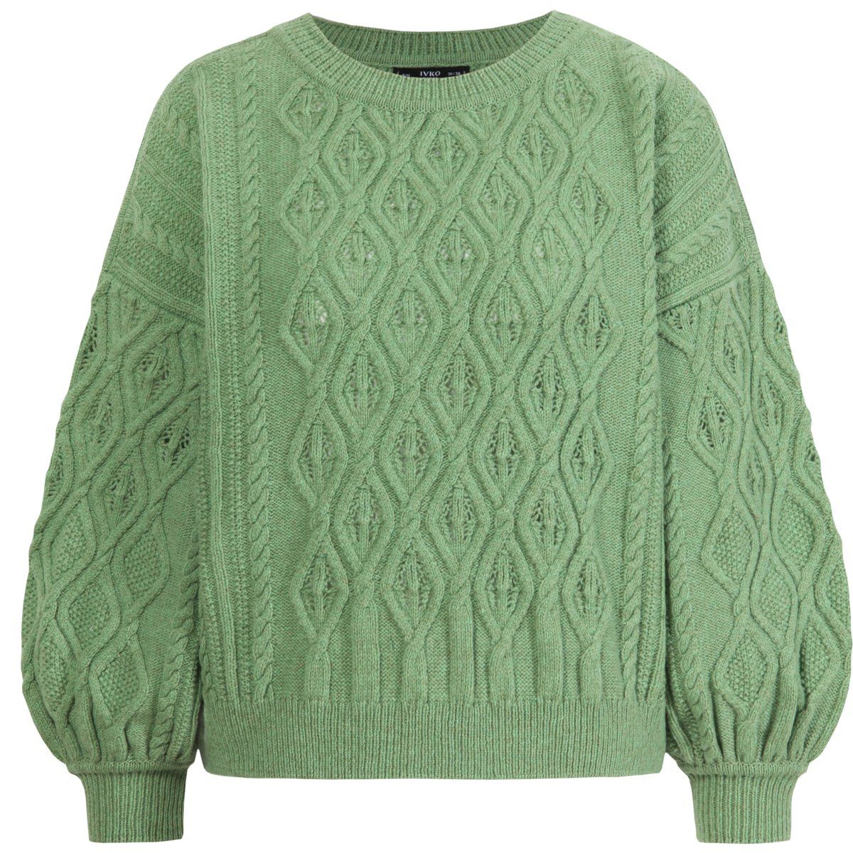 Pullover mit Strukturmuster und Rundhalsausschnitt