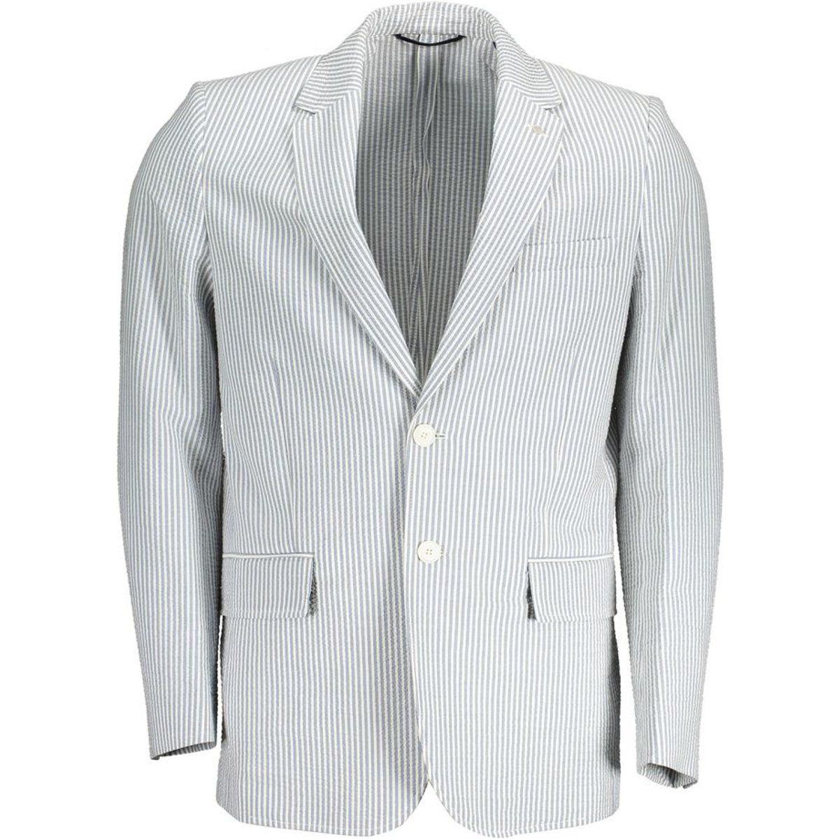 Gestreifter Baumwoll-Blazer
