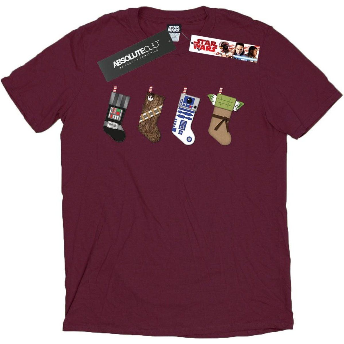 Star Wars - T-Shirt für Herren (Burgunderrot)