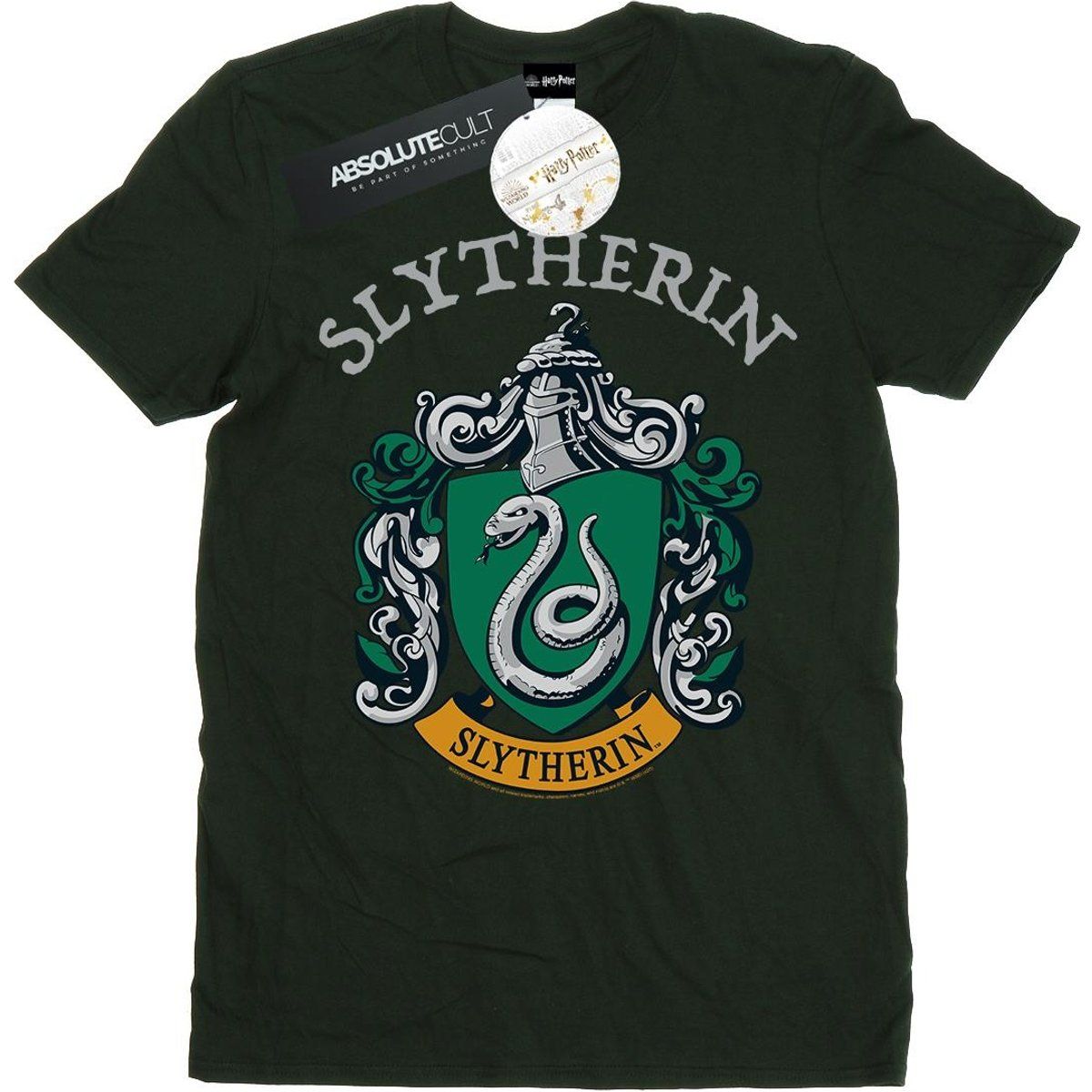 Harry Potter - "Slytherin" T-Shirt für Damen (Tannengrün)