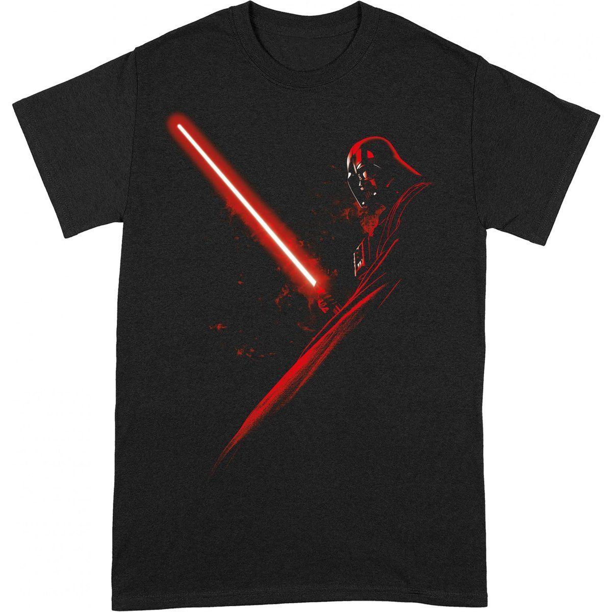 Star Wars - T-Shirt für Herren/Damen Unisex (Schwarz/Rot)
