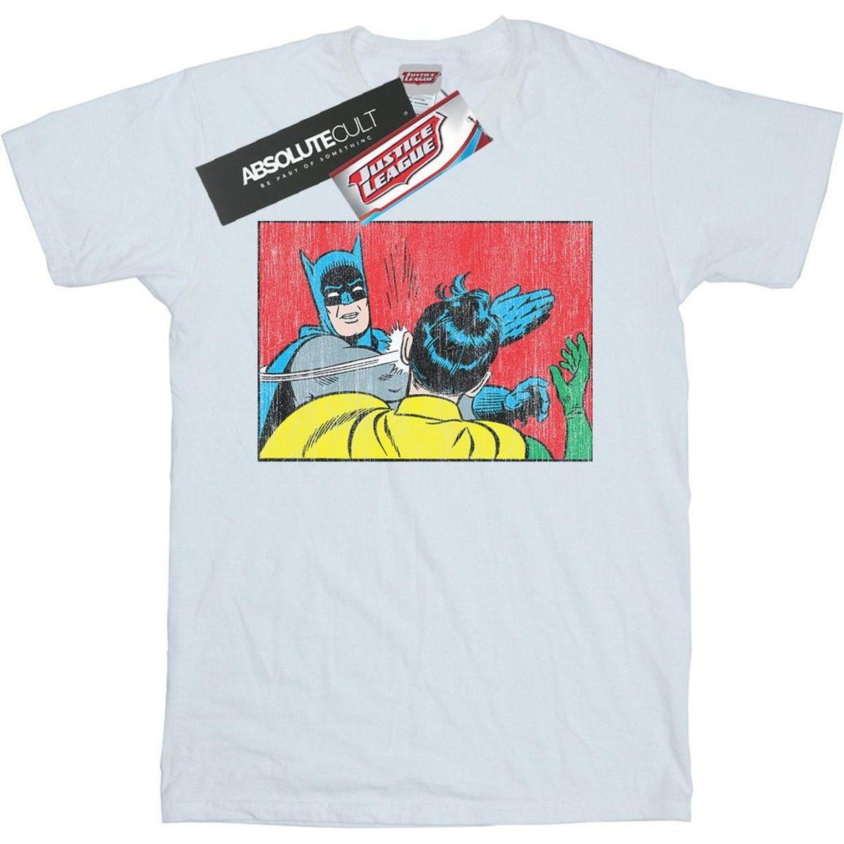 Batman Ohrfeigt Robin Grafik T-Shirt
