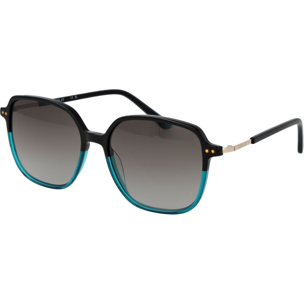 Quadratische Sonnenbrille mit Farbverlaufsgläsern