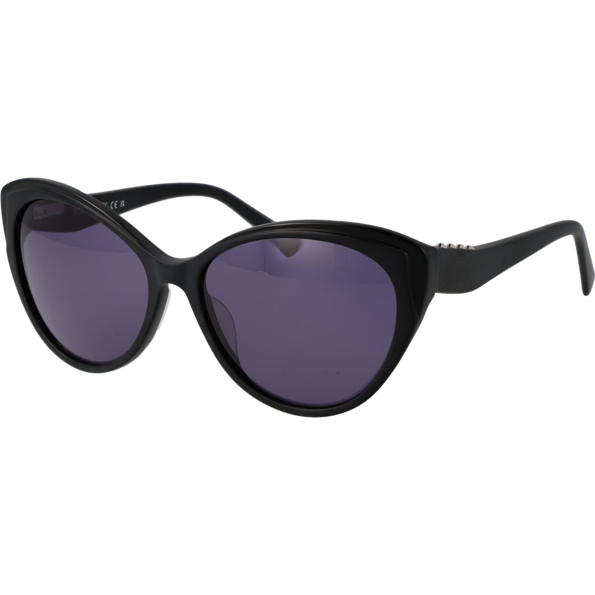 Cat-Eye Sonnenbrille mit lila Gläsern