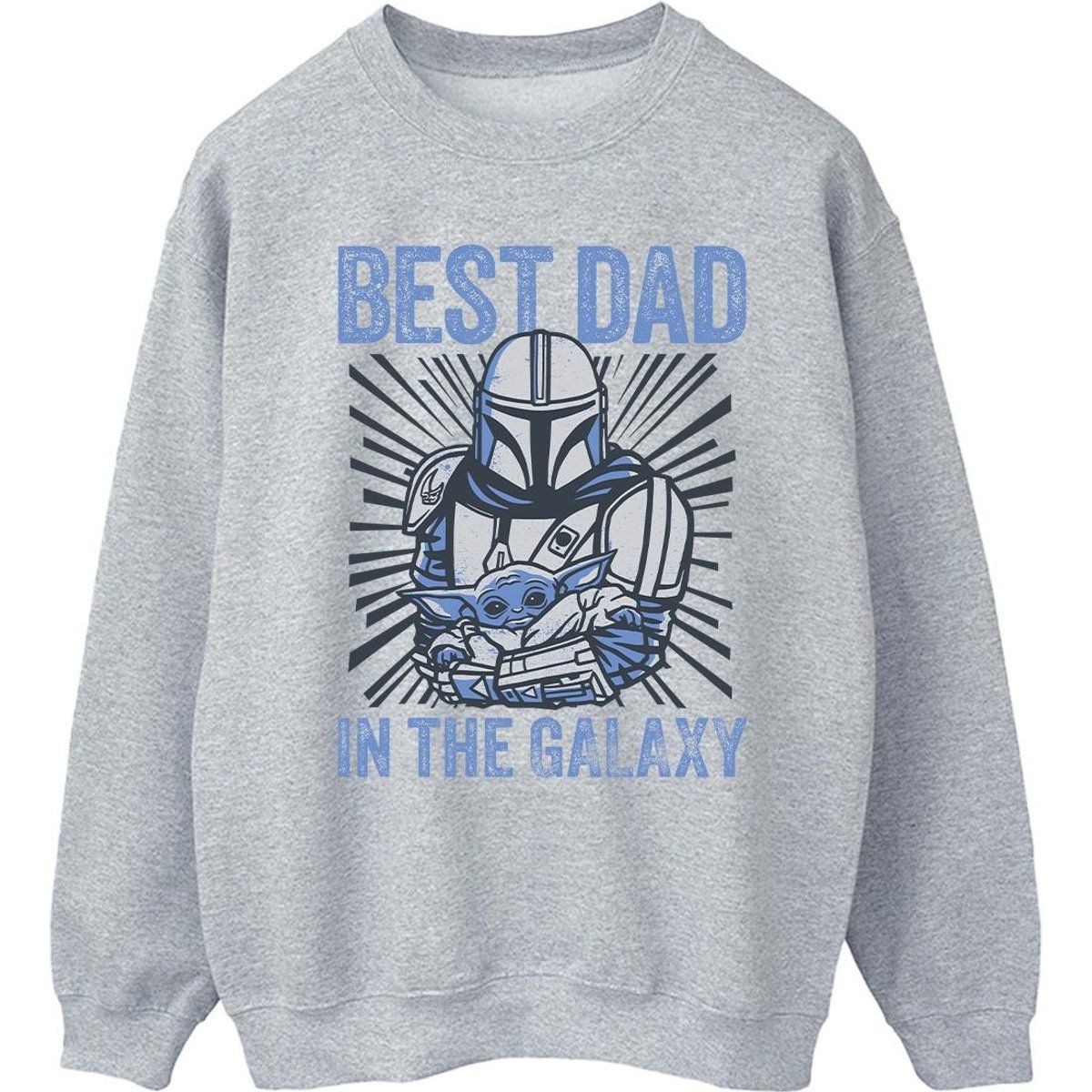 Mandalorian Best Dad in Galaxy Sweatshirt