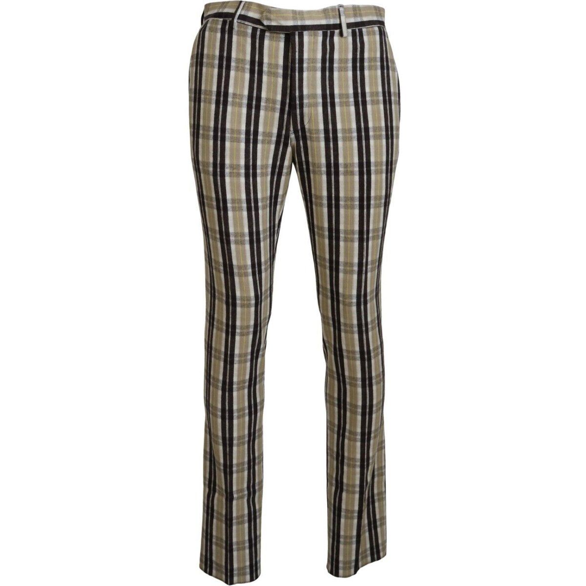 Karierte Slim-Fit Leggings-Hose