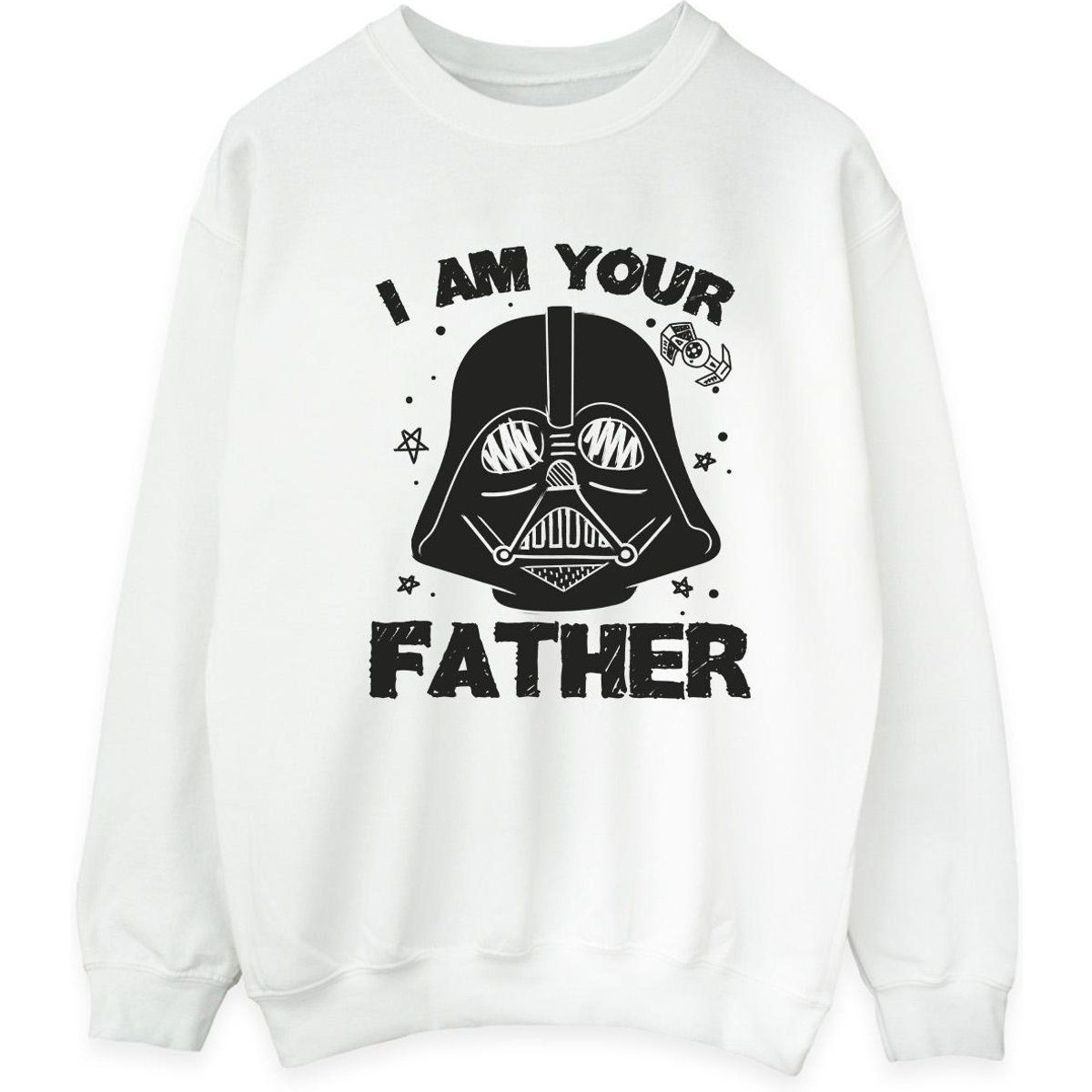 Star Wars - "I Am Your Father" Sweatshirt für Herren (Weiß)