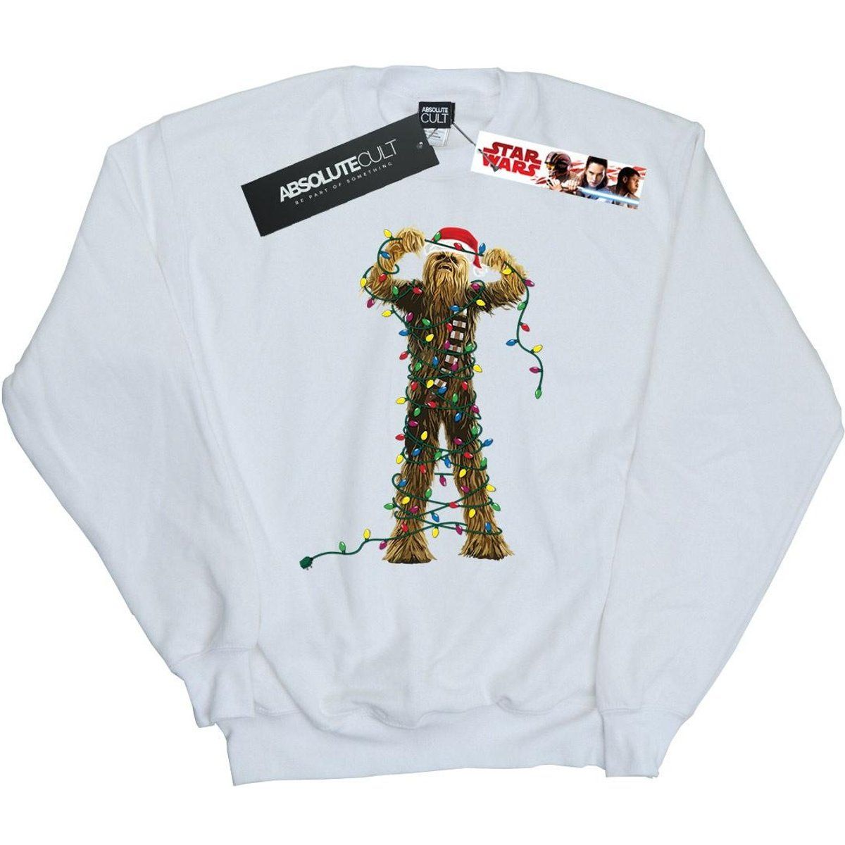 Chewbacca Weihnachtslichter Rundhals-Sweatshirt