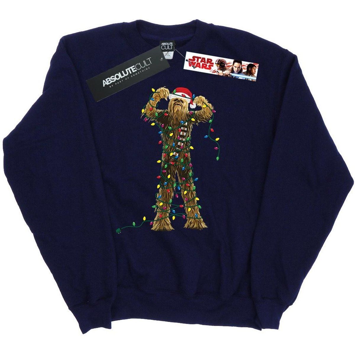 Chewbacca Weihnachtslichter Rundhals-Sweatshirt