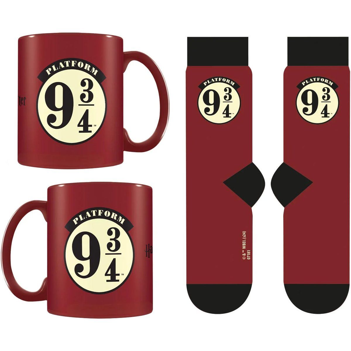 Tasse und Socken Set Bahnsteig 9 3/4