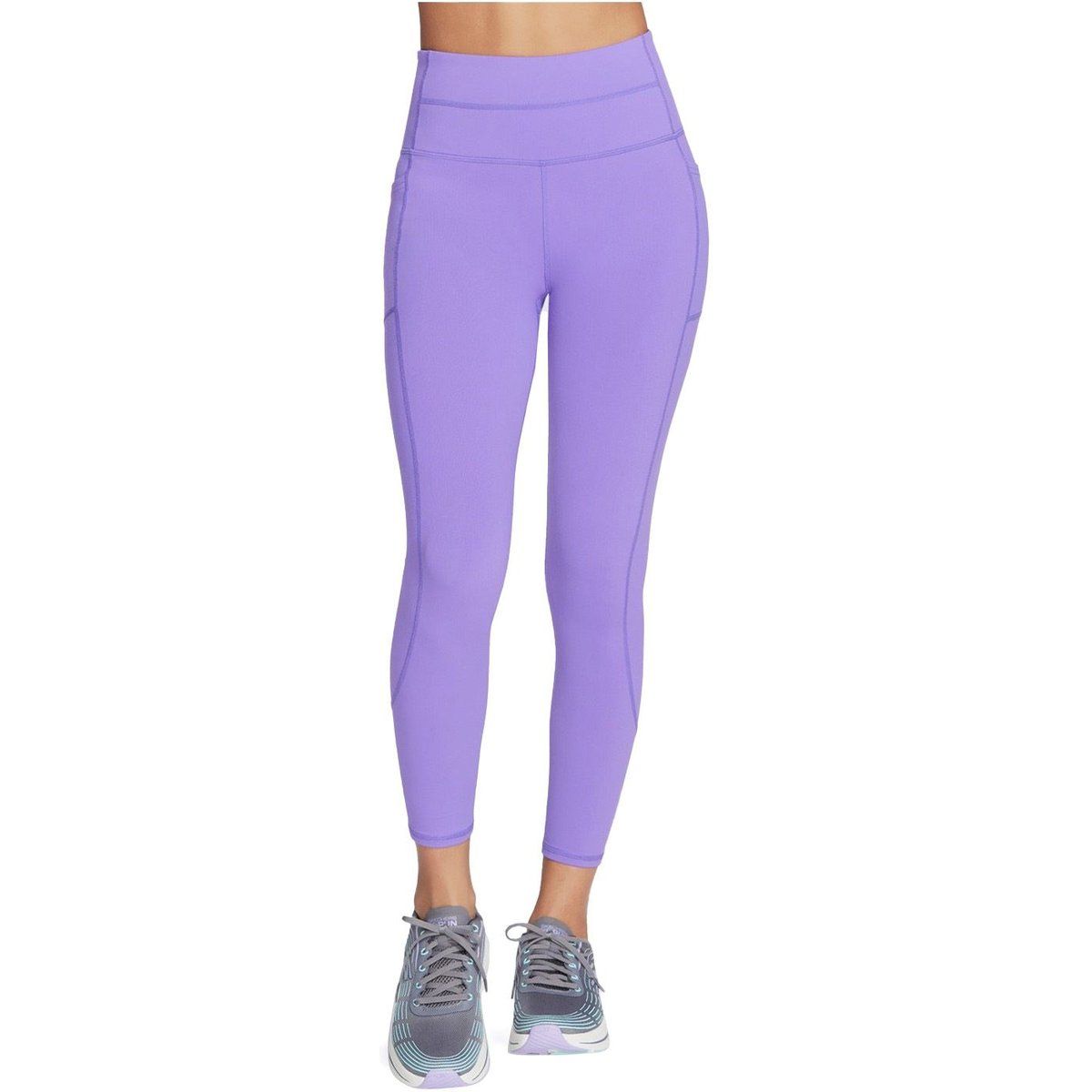 Skechers Performance GOWALK High-Waisted 7/8 Nylon Damen Sportleggings in Pink