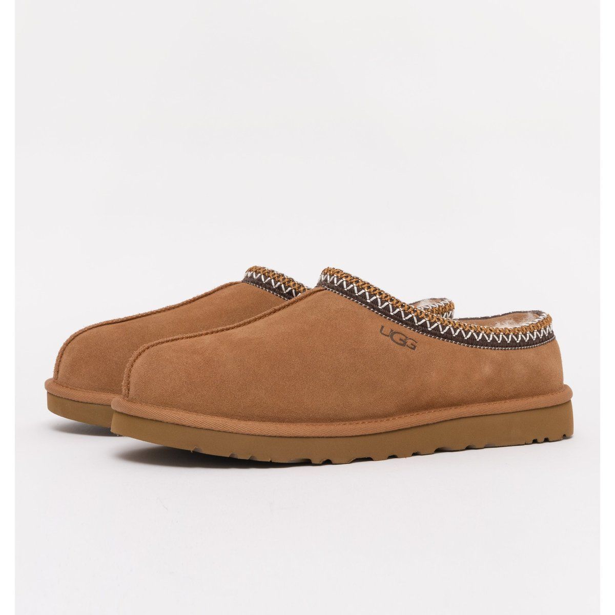 Suede Slip-On Hausschuhe mit Schaffellfutter
