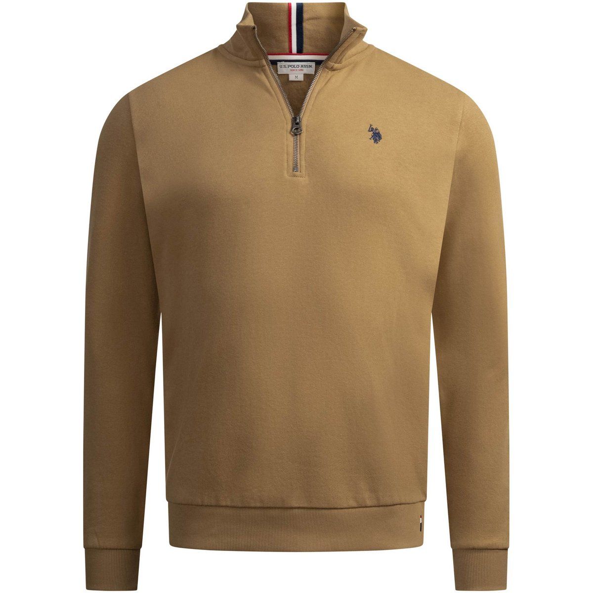 Herren Baumwollmischung Half-Zip Pullover