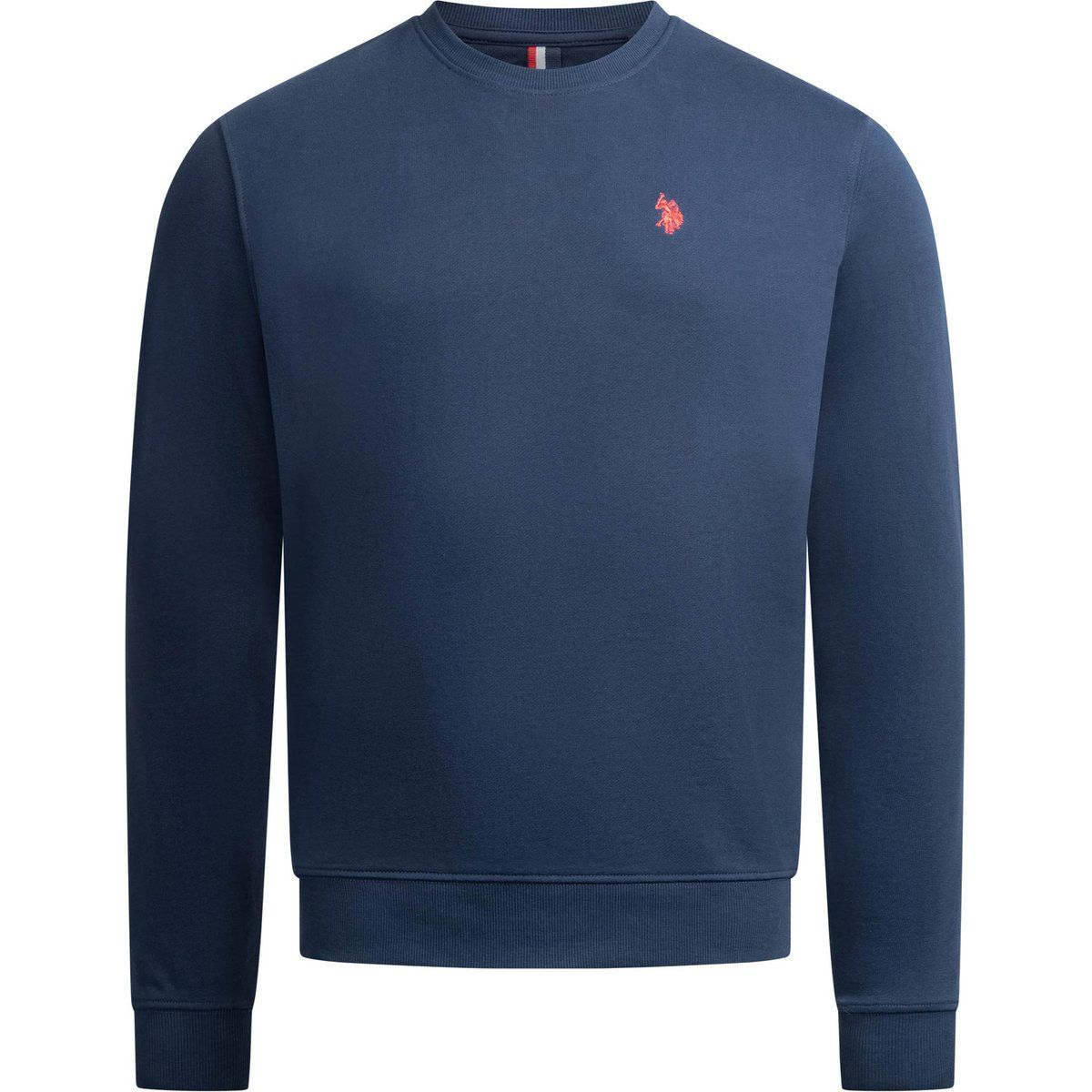 Klassisches Baumwollmischungs-Sweatshirt mit Rundhalsausschnitt