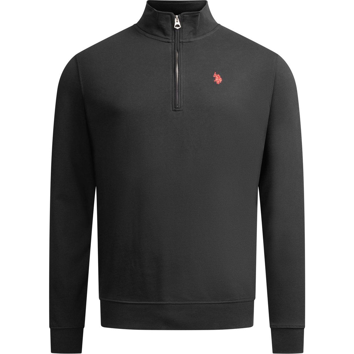 Half-Zip Baumwollmischung Pullover