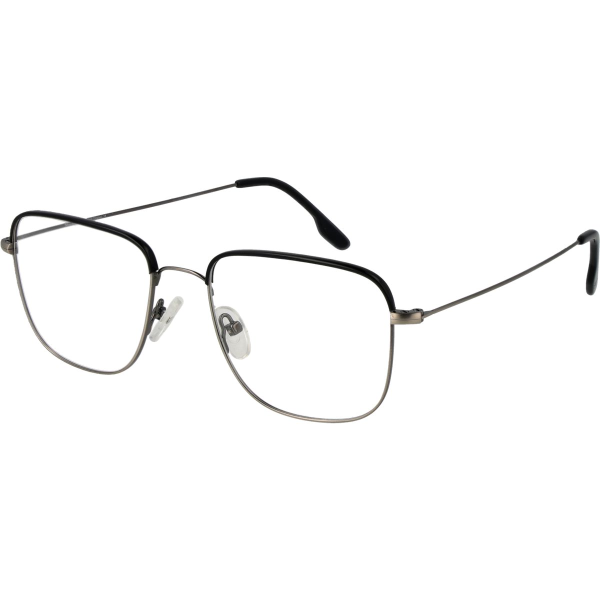 Quadratische Brille mit Metallrahmen