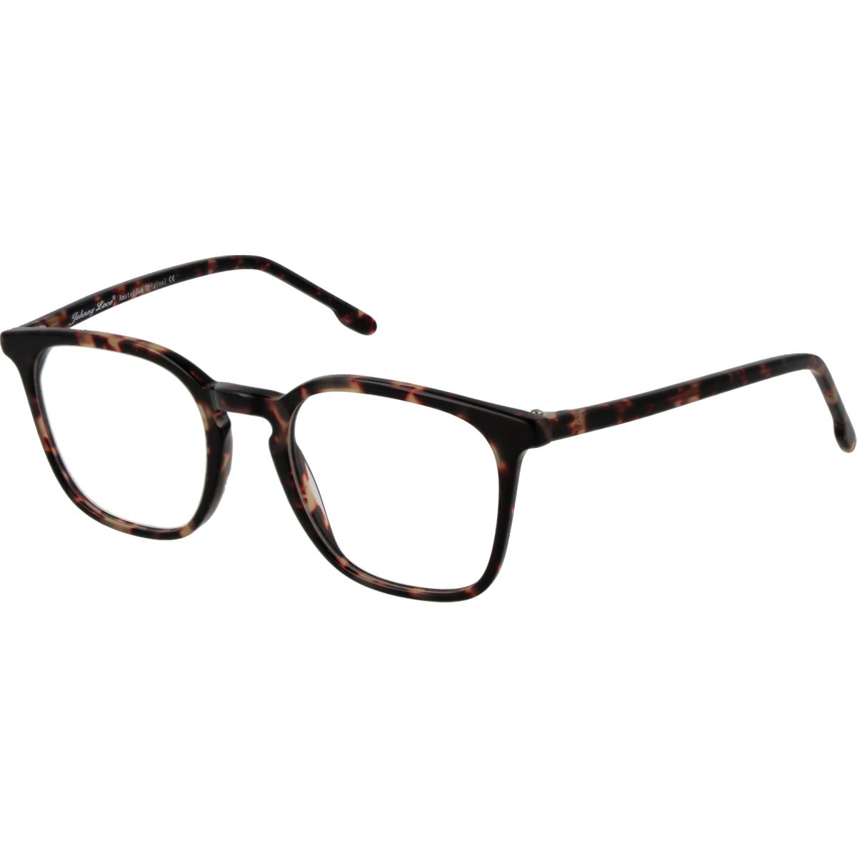 Klassische quadratische Brille mit Schildpattmuster