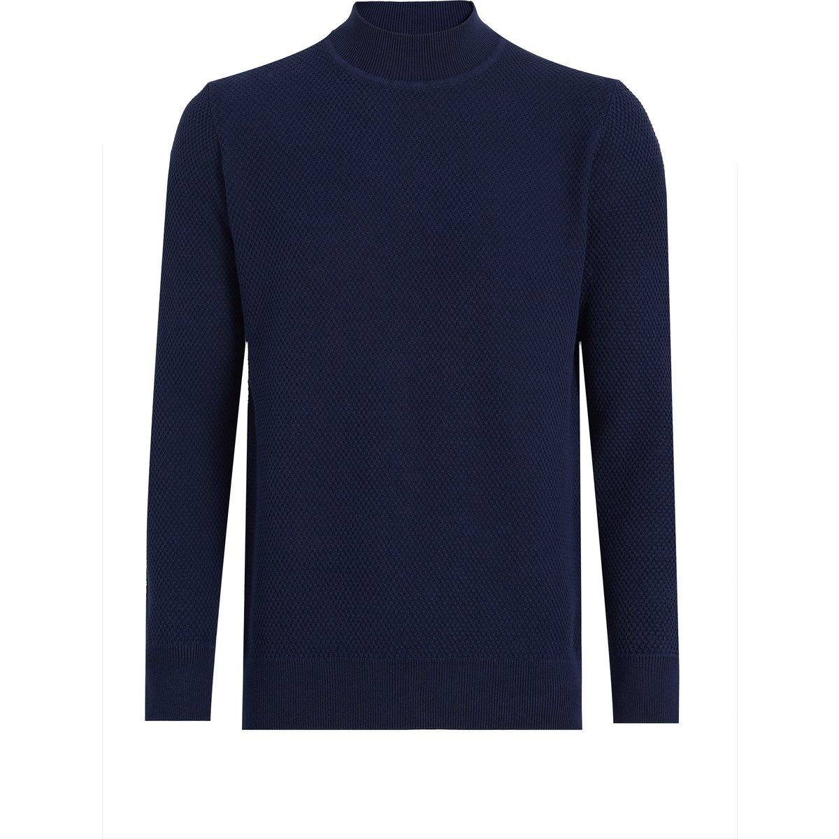 Herren Rollkragenpullover mit Strukturmuster
