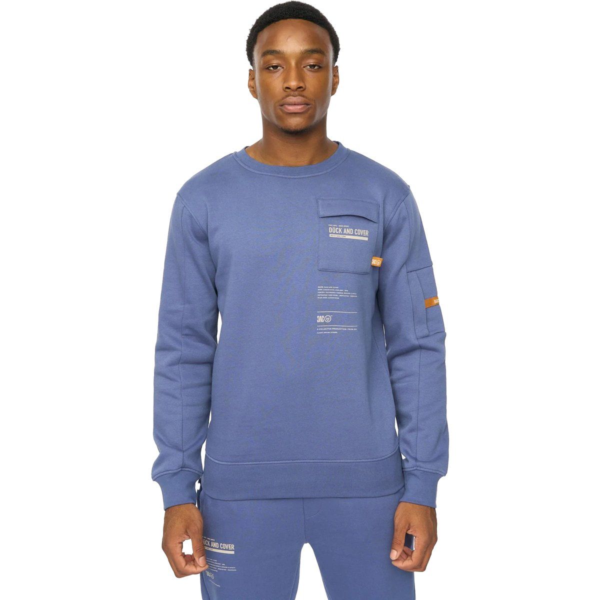 Duck and Cover - "Applewood" Sweatshirt für Herren (Jeansblau)