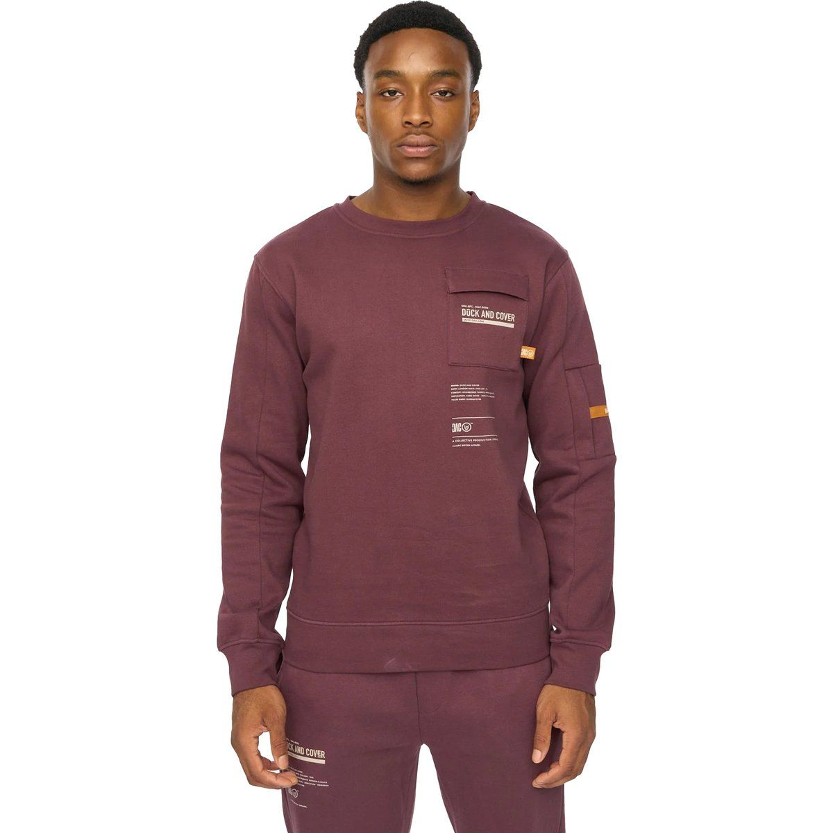 Duck and Cover - "Applewood" Sweatshirt für Herren (Rosinen)
