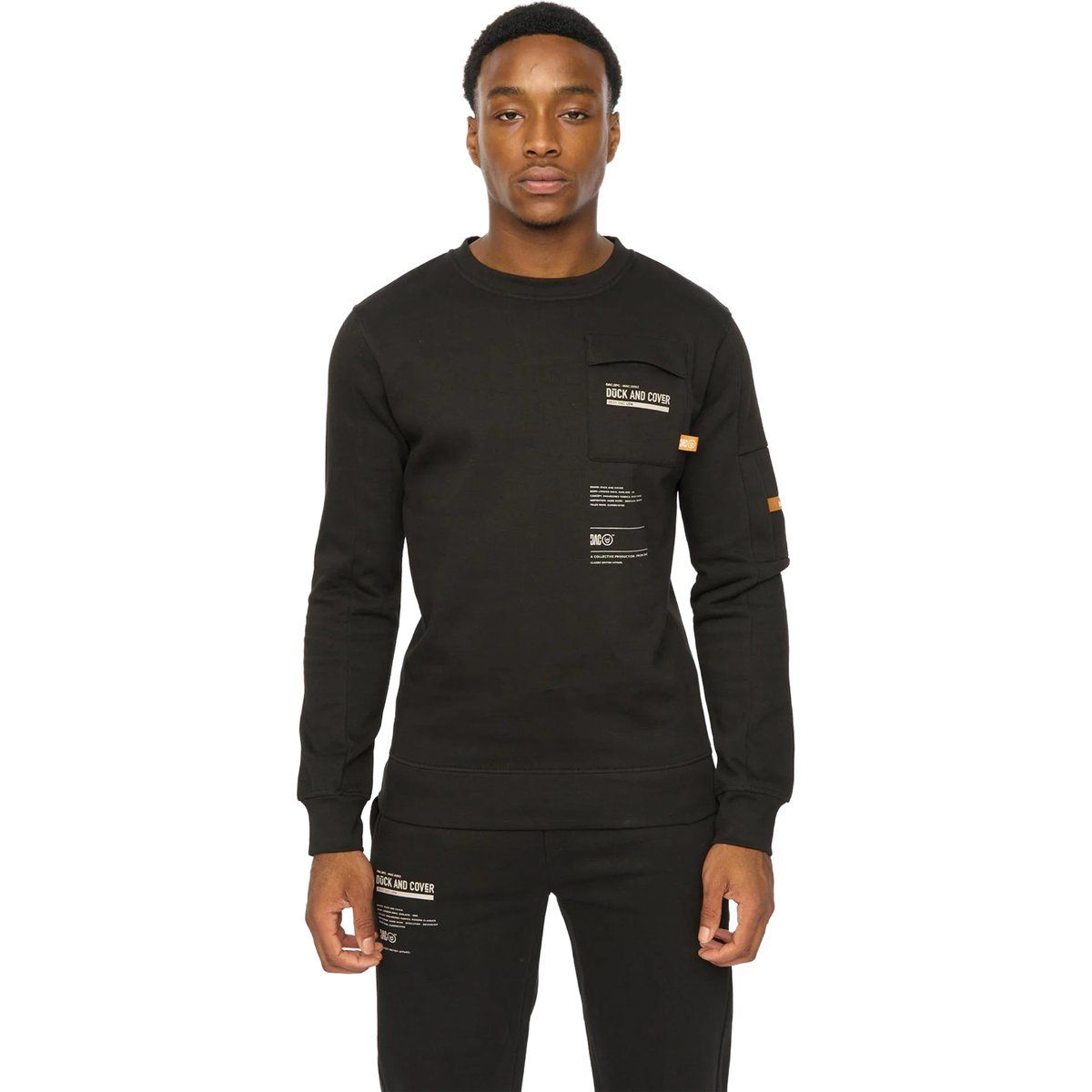 Duck and Cover - "Applewood" Sweatshirt für Herren (Schwarz)