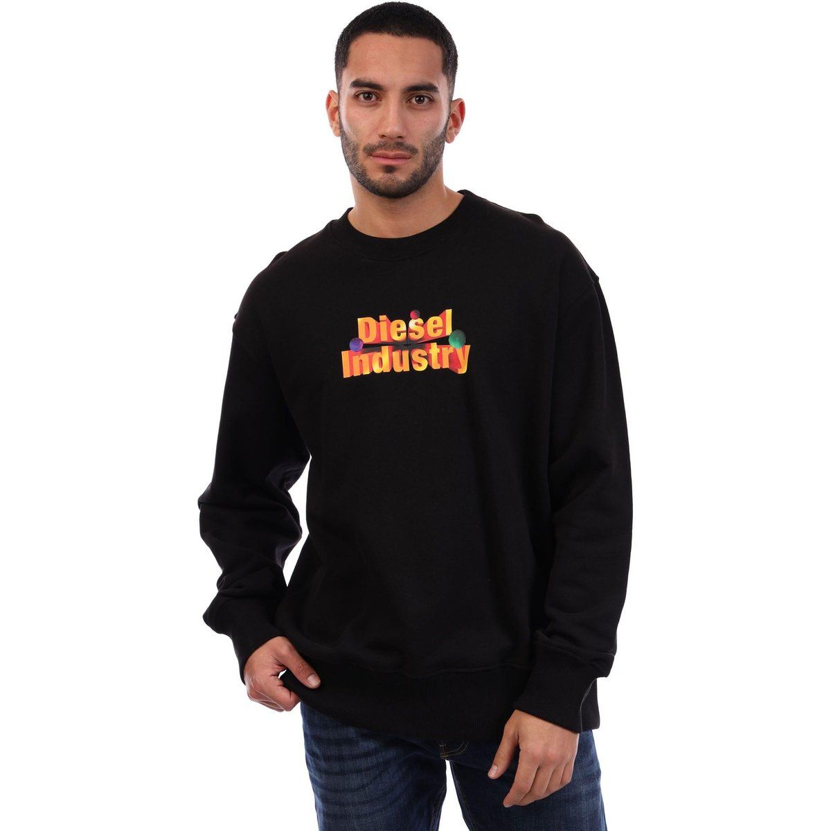Herren Grafik Sweatshirt mit Rundhalsausschnitt