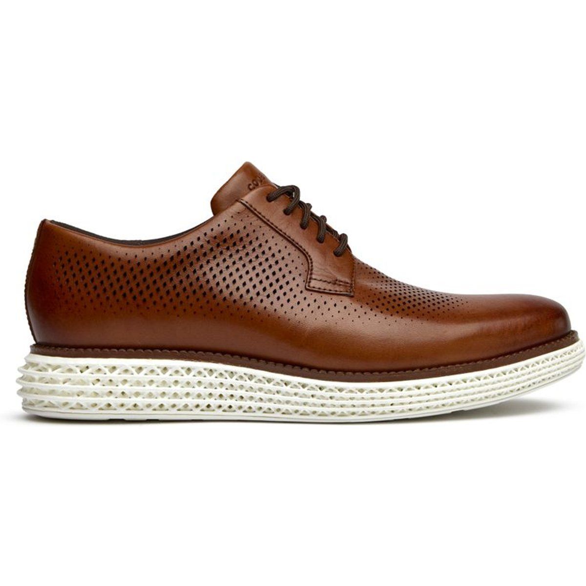 Perforierter Lederschuh mit Dämpfung