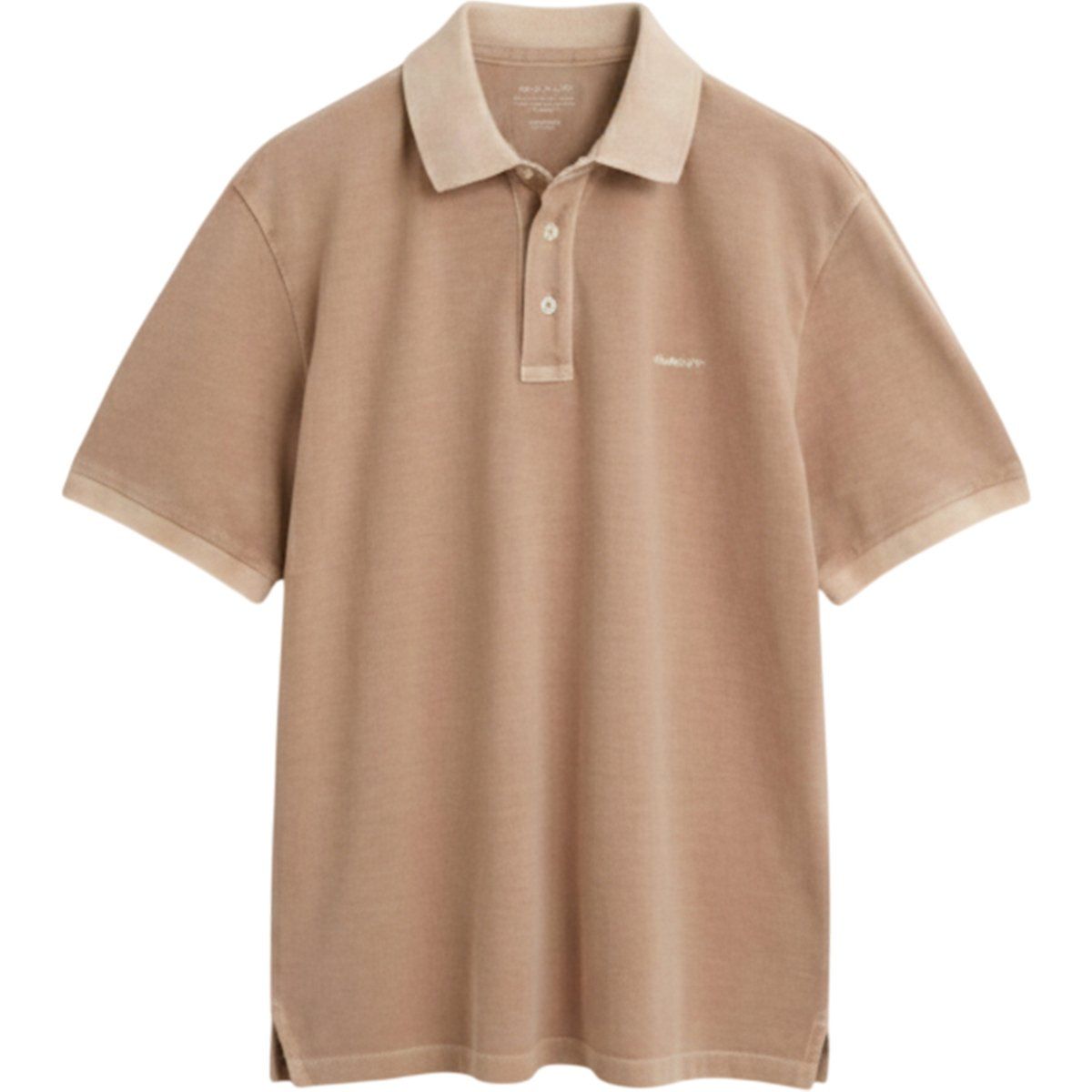 Gewaschenes Piqué-Poloshirt
