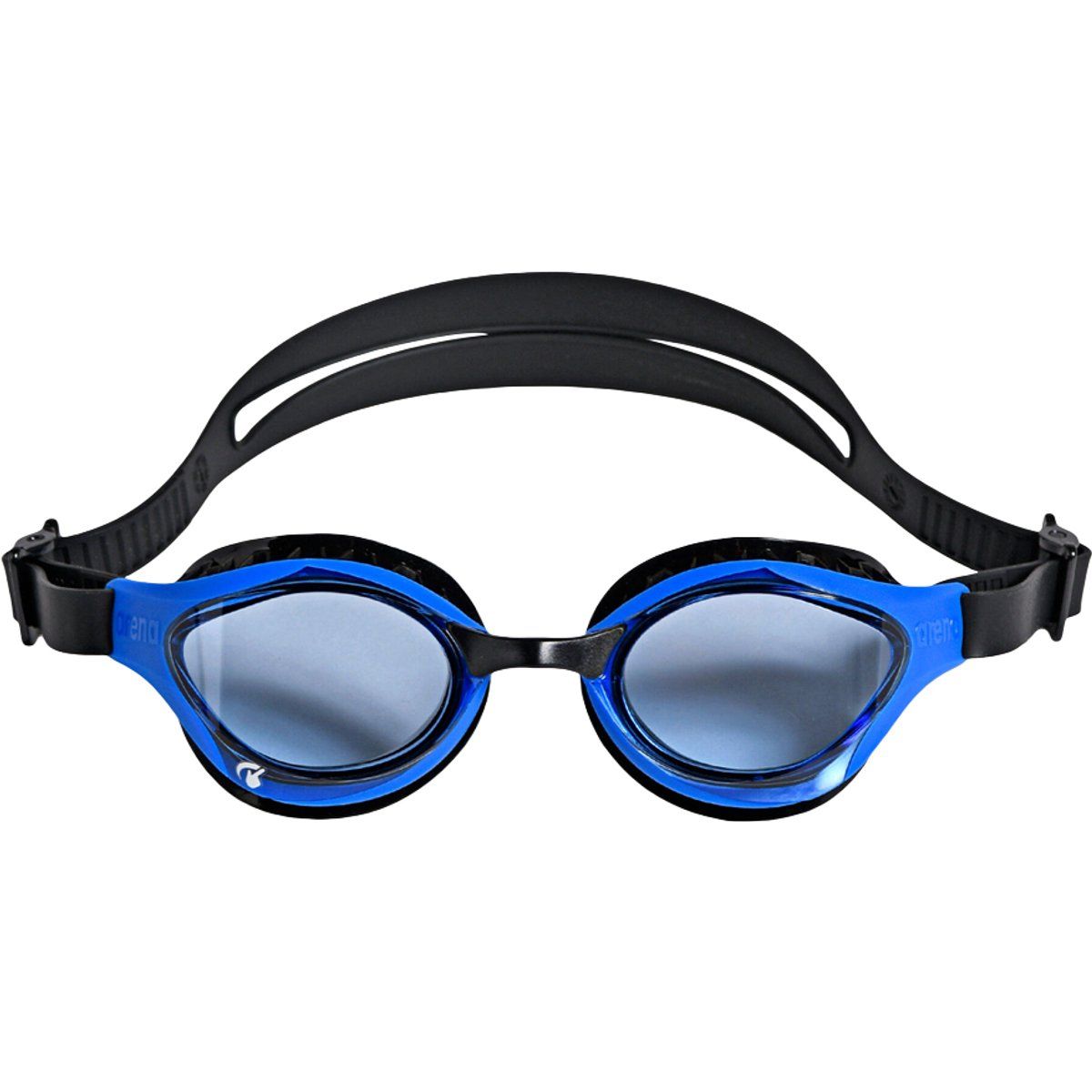 Blaue Schwimmbrille mit getönten Gläsern