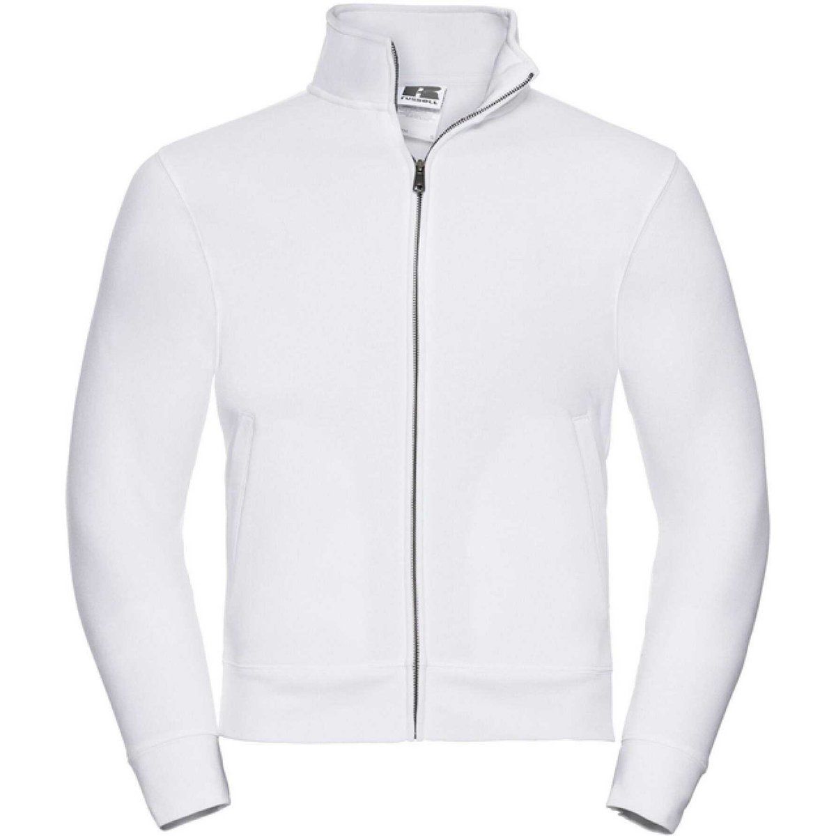 Herrenjacke mit durchgehendem Reißverschluss aus Baumwollmischung