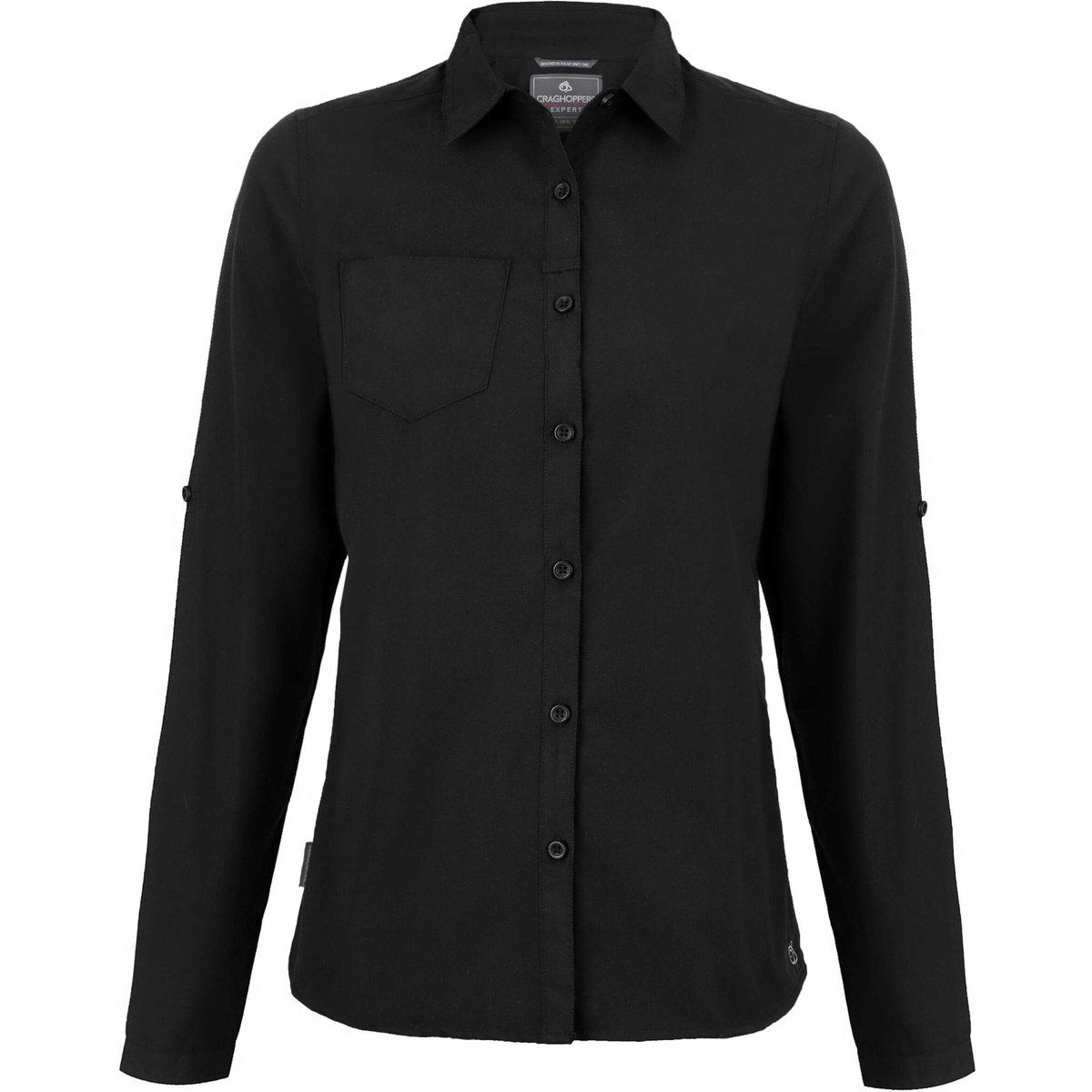 Craghoppers - "Kiwi" Hemd für Damen, Langärmlig (Schwarz)
