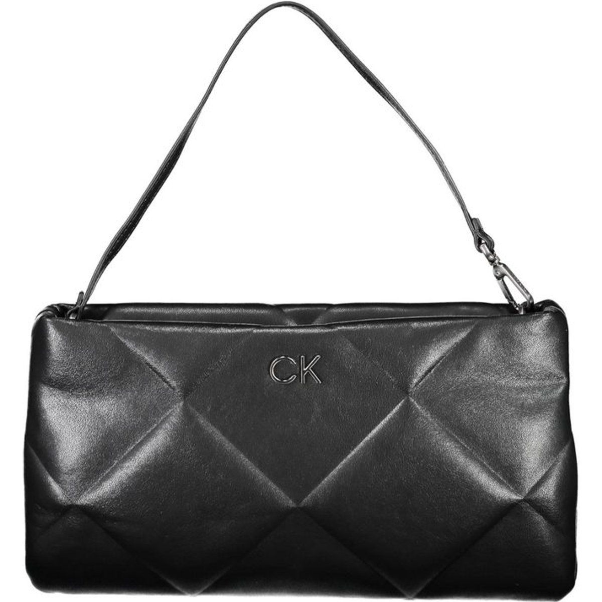 Gesteppte Schultertasche aus Kunstleder