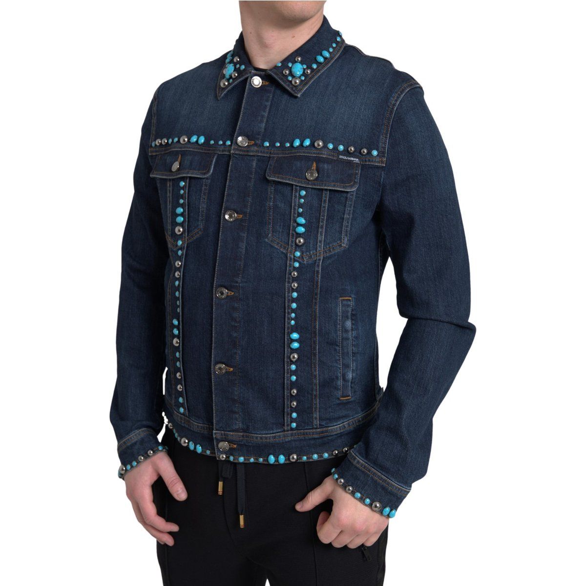 Verzierte Jeansjacke