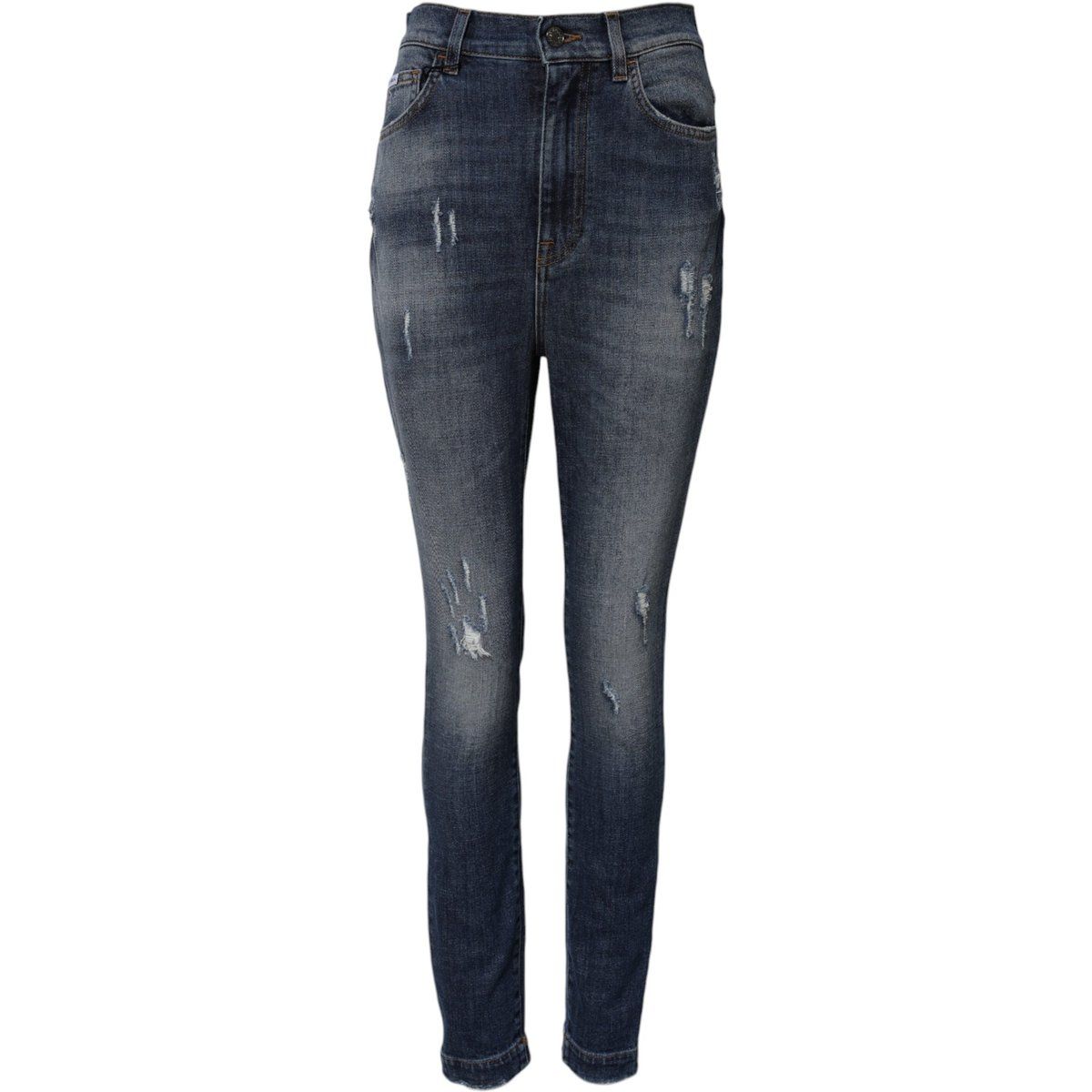 Zerrissene Skinny Jeans mit Used-Effekt