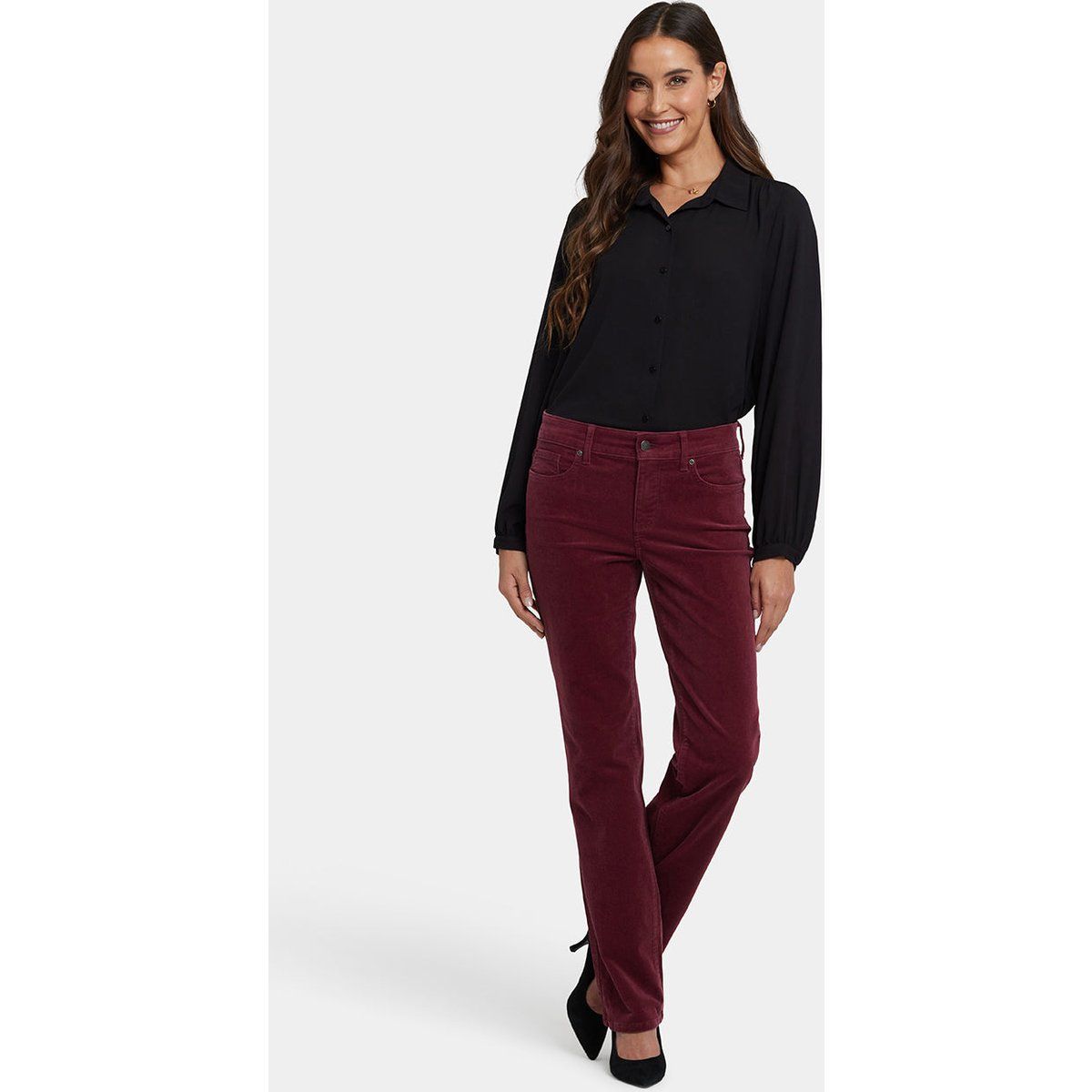 Cordhose mit geradem Bein