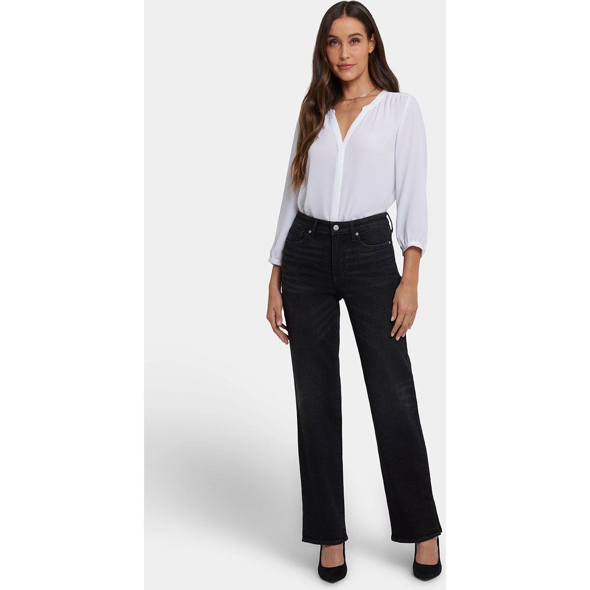 Entspannte Jeans mit geradem Bein