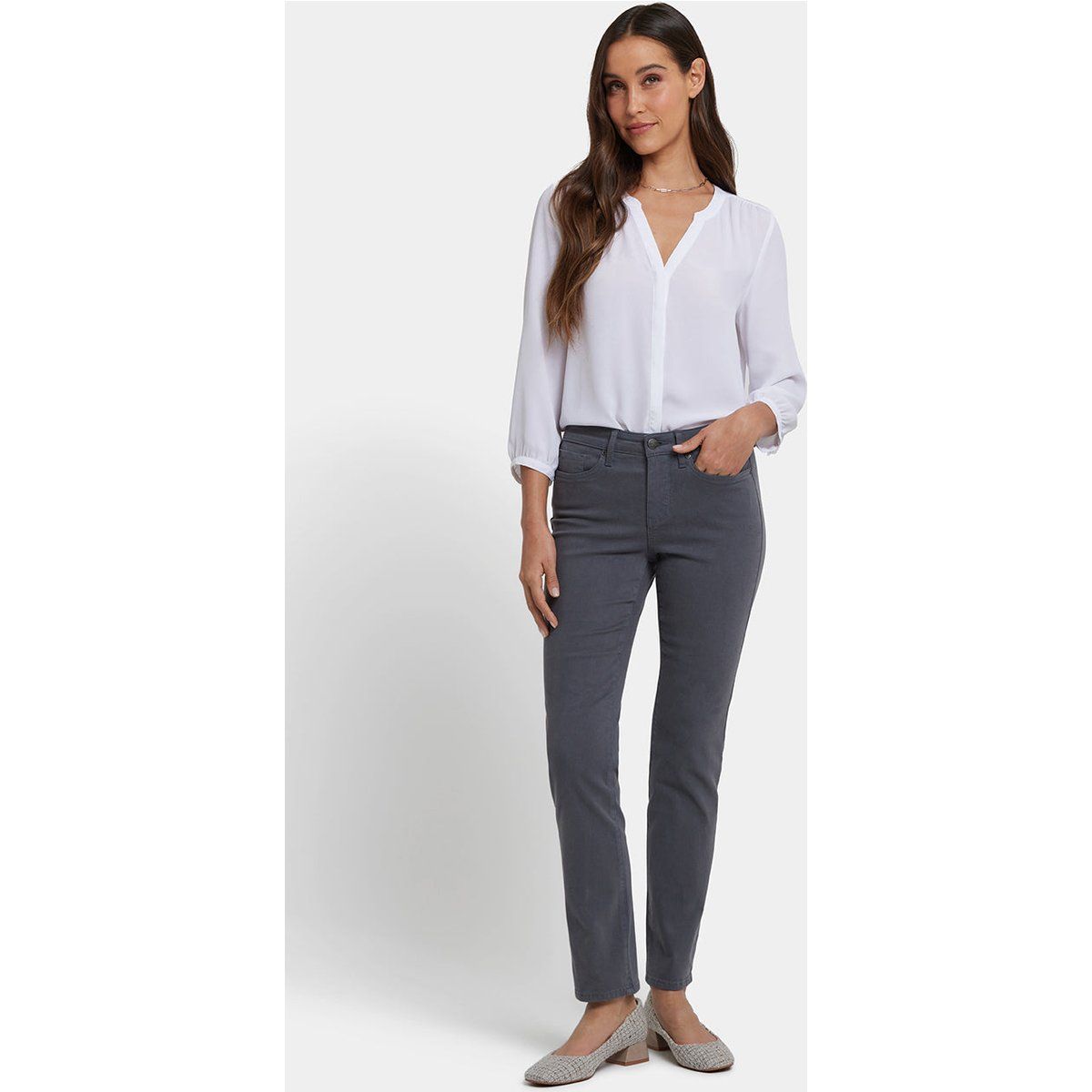 Sheri Slim Fit Jeans Anthrazit